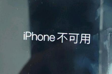 木棠镇苹果服务网点分享锁屏界面显示“iPhone 不可用”如何解决 