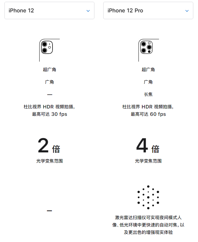 木棠镇苹果手机维修分享苹果 iPhone 12 与 iPhone 12 Pro 选哪款 